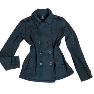 Oakley Double Breasted Jacket Stretch Cotton Blend Jacket Sz S Black #331C